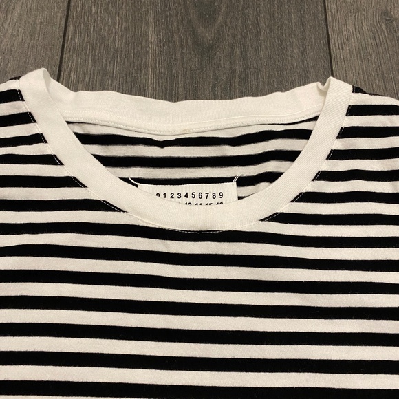 Maison Margiela Striped T-Shirt Size L - Picture 4 of 7